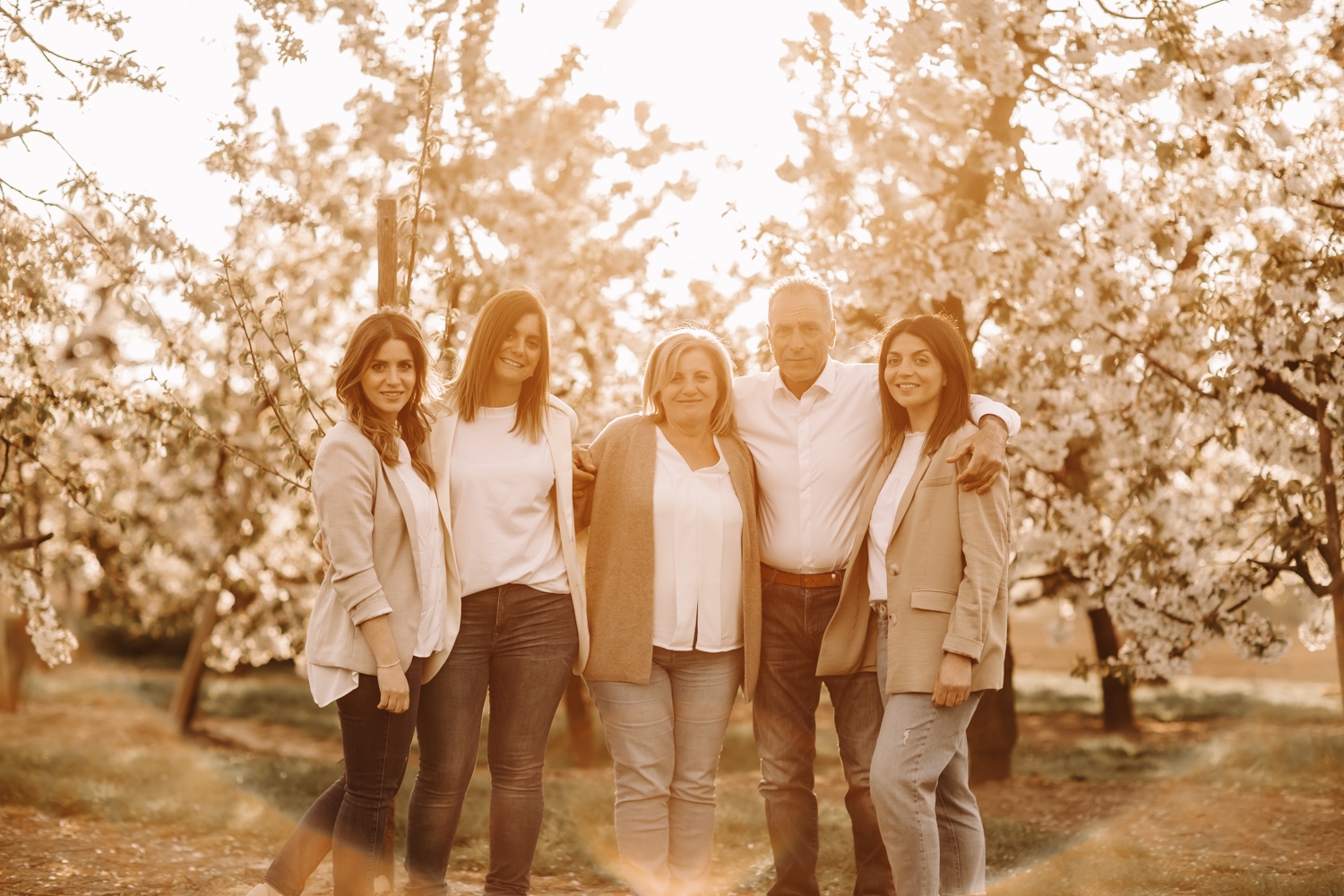 familieshoot familie fotosessie bloesems