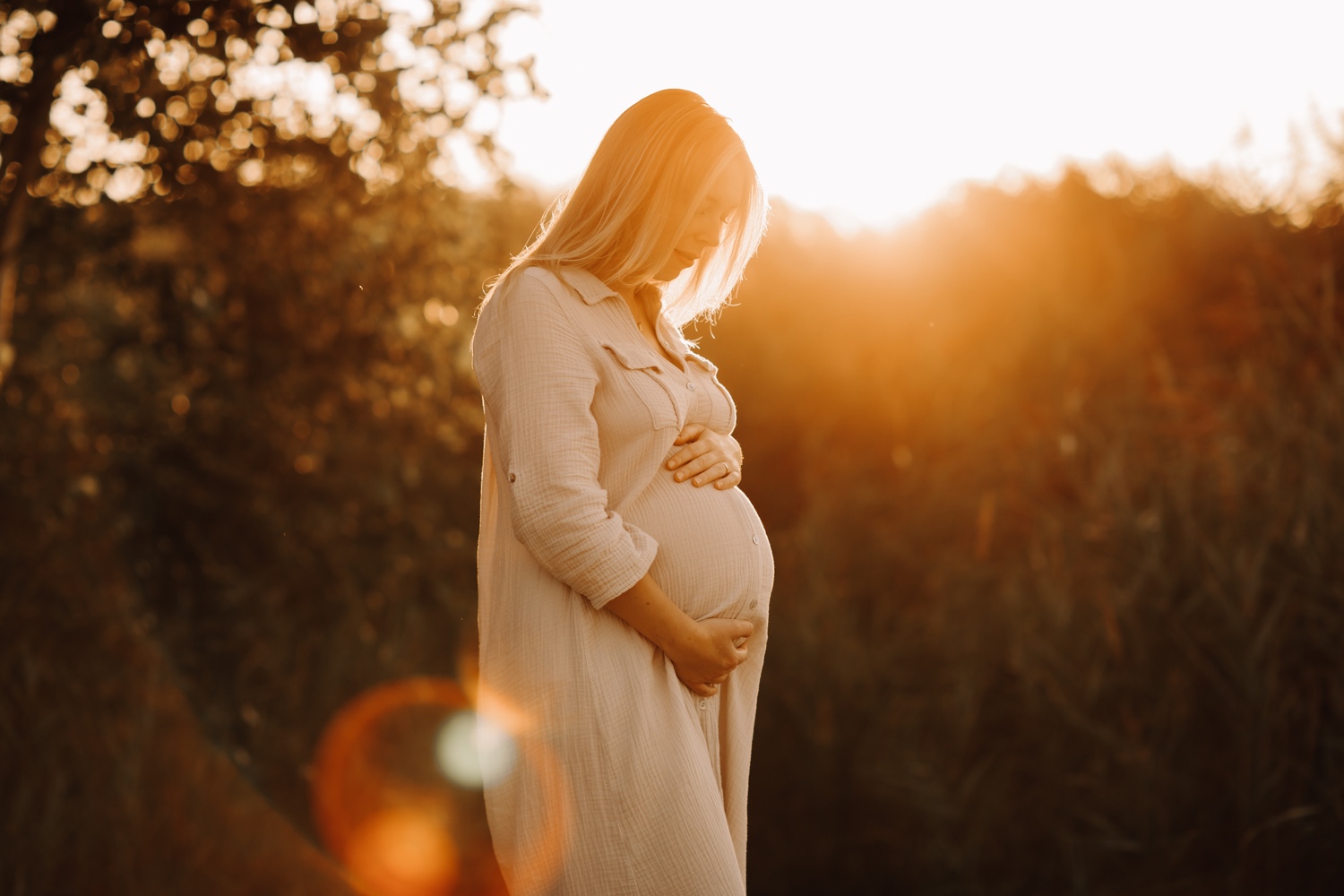 gezinsfotograaf zwangerschap gouden uurtje