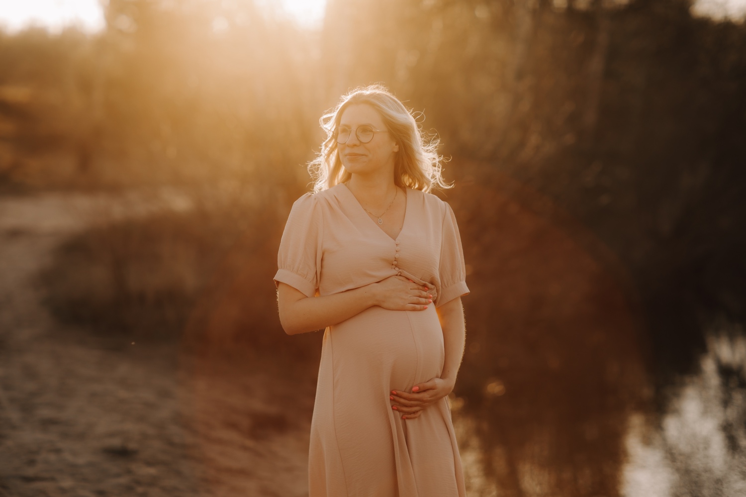 zwangerschapsshoot in de Lommelse sahara