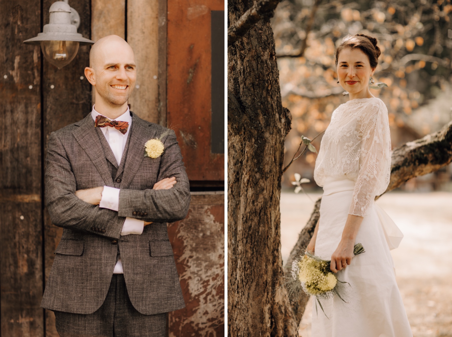 Huwelijksfotograaf Limburg - portretten van de bruid en de bruidegom
