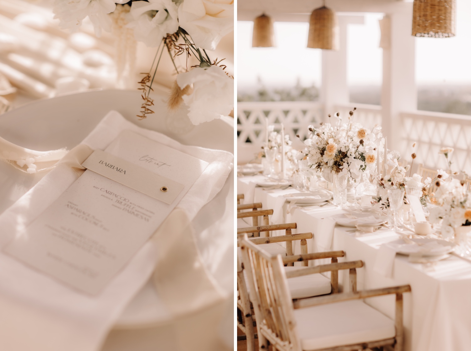 Huwelijksfotograaf buitenland - details van de prachtige tafelstyling in octant Vila Monte te Portugal