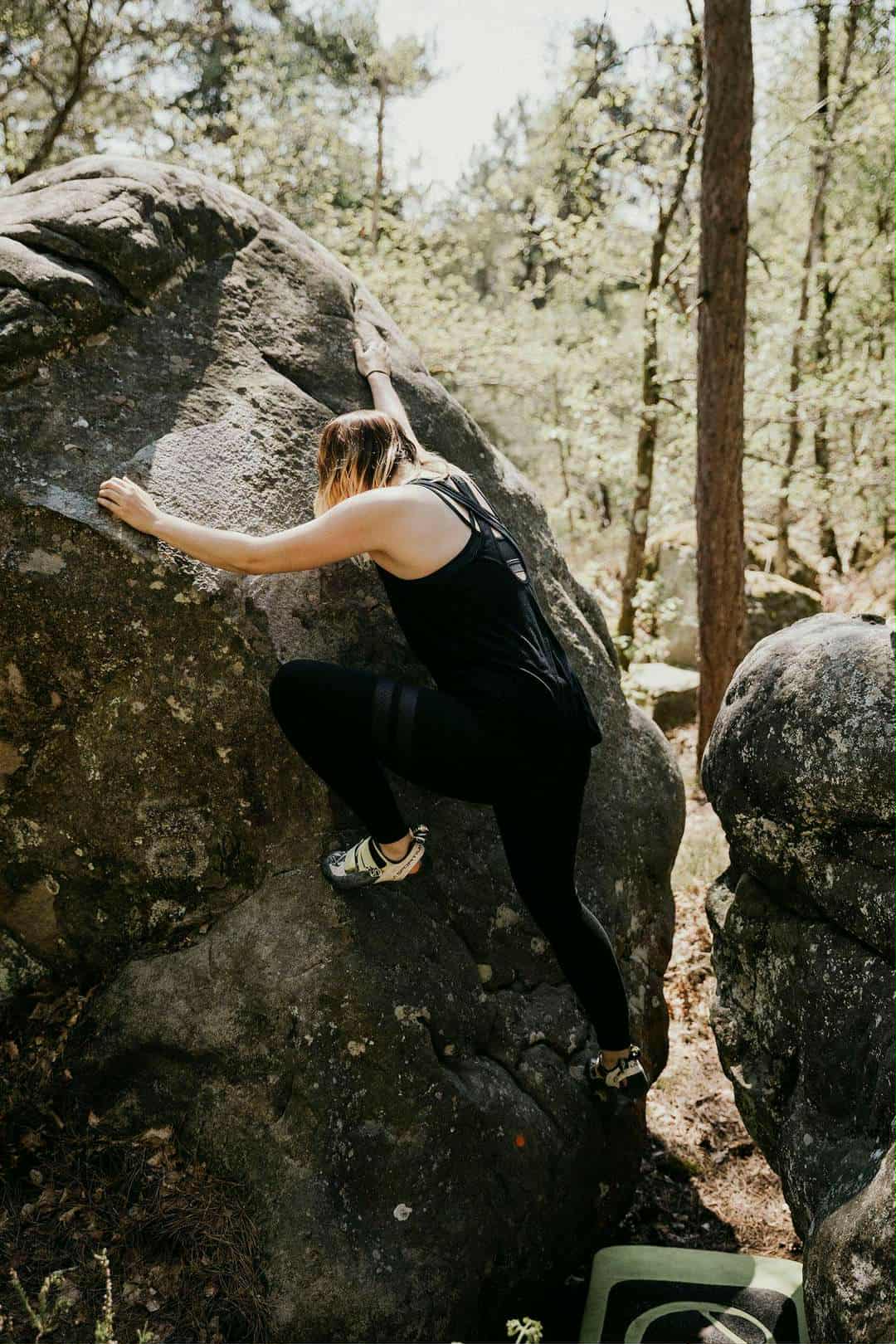 boulderen in fontainebleau Frankrijk